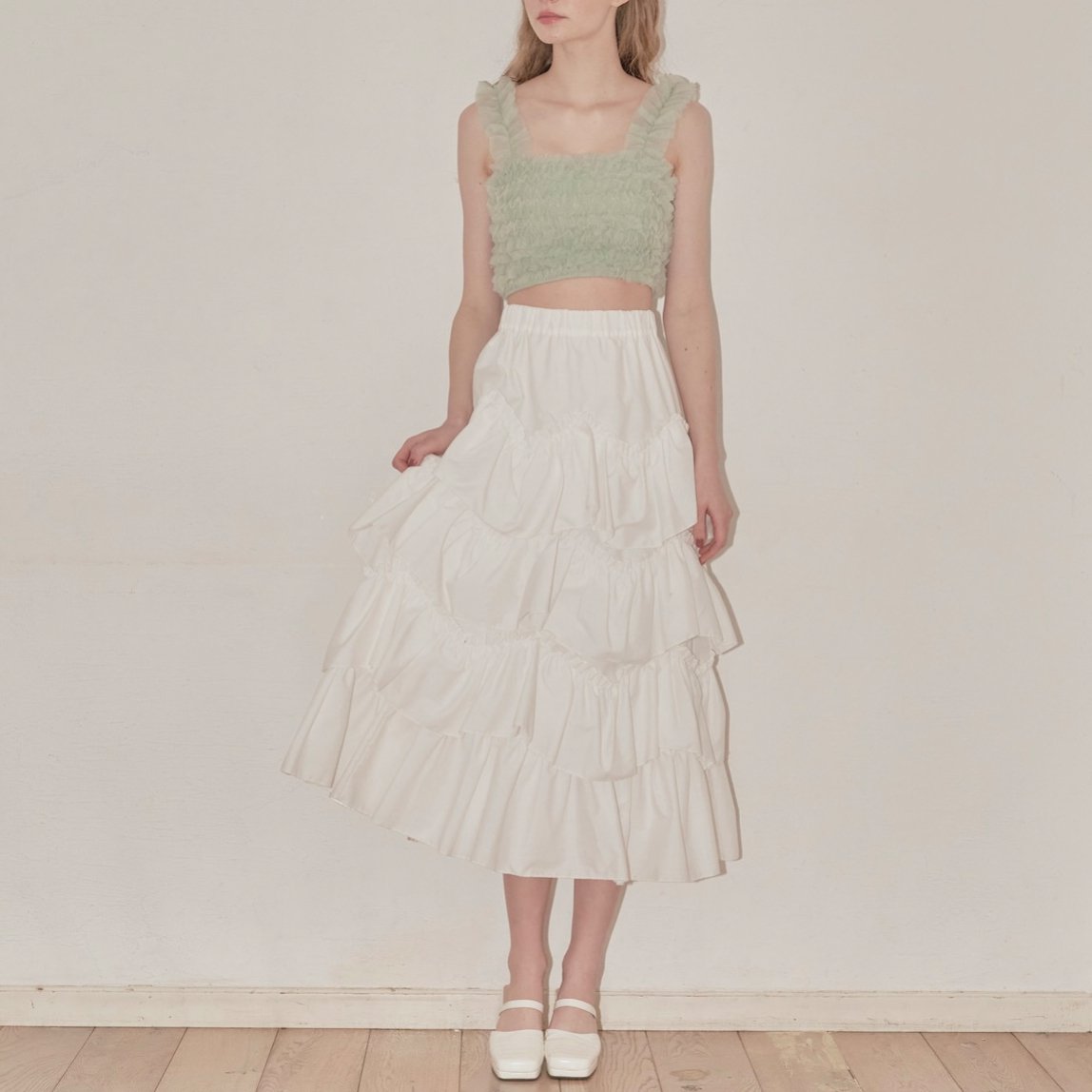 Ballerina pure tiered skirt (white) | Treat ür Ballerina pure tiered skirt (white) | Treat ür