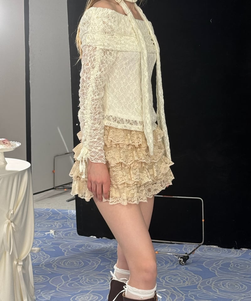 4月下旬配送】girly lace tutu(beige) | Treat ürself 4月下旬配送】girly lace tutu(beige) | Treat ürself