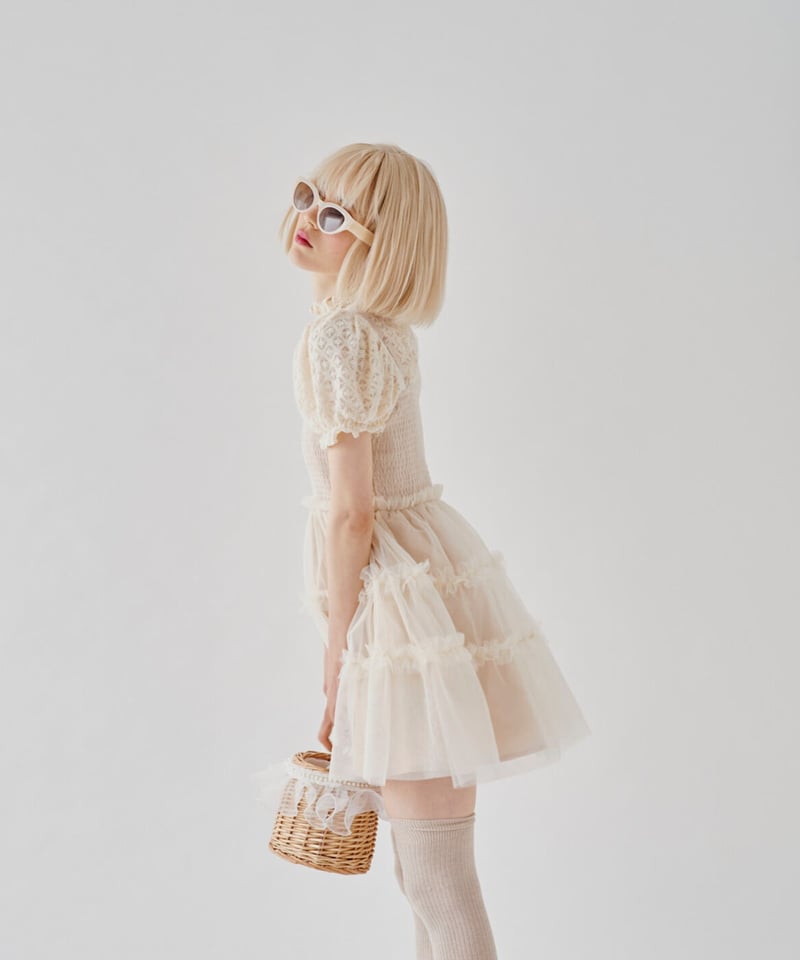 ワンピース Ballerina tulle mini one-piece Ballerina tulle mini one-piece (ivory)