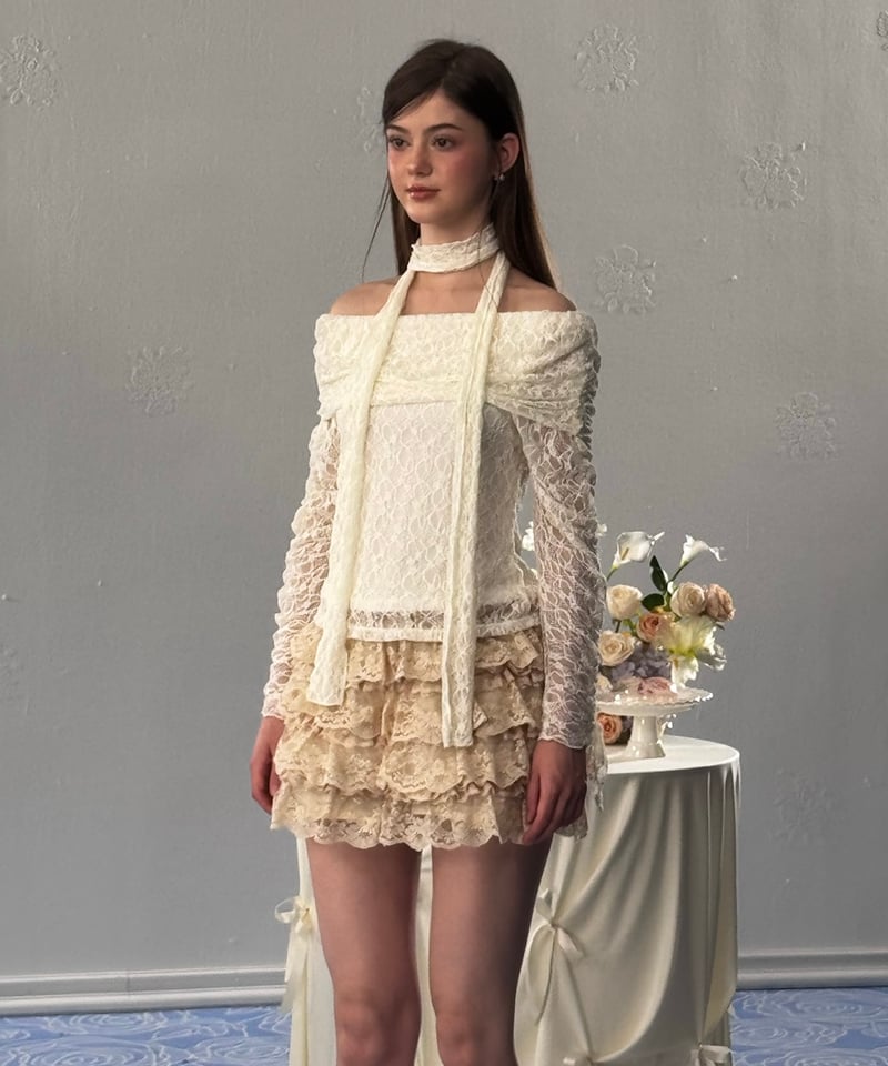 4月下旬配送】girly lace tutu(beige) | Treat ürself 4月下旬配送】girly lace tutu(beige) | Treat ürself
