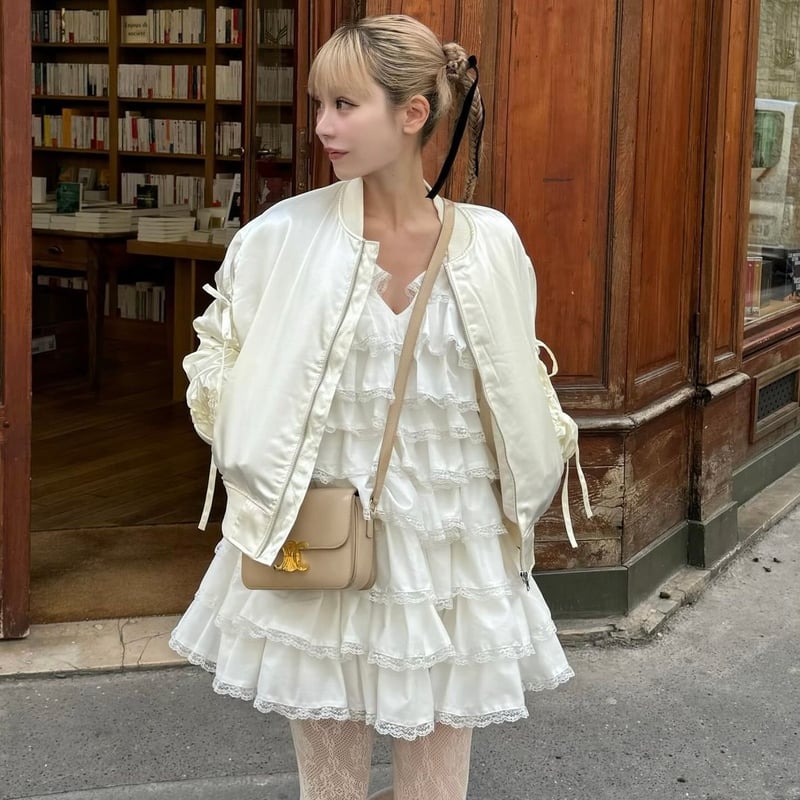 限定セール】treat ürself Girly ribbon MA-1