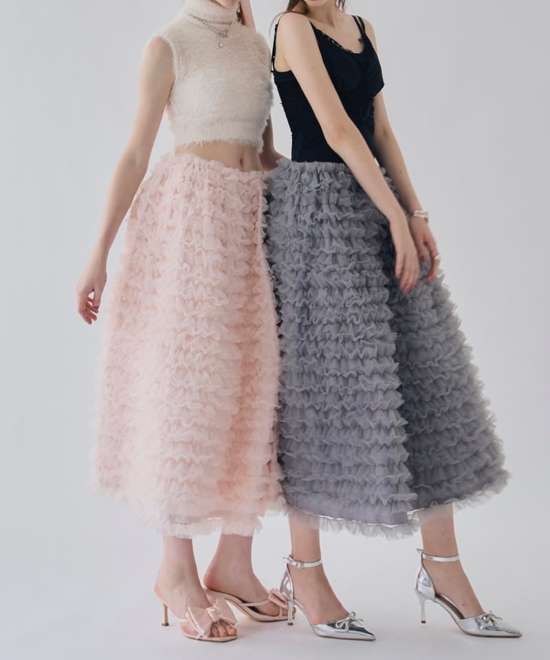 Ballerina” volume tulle long skirt | Treat ürself Ballerina” volume tulle long skirt | Treat ürself