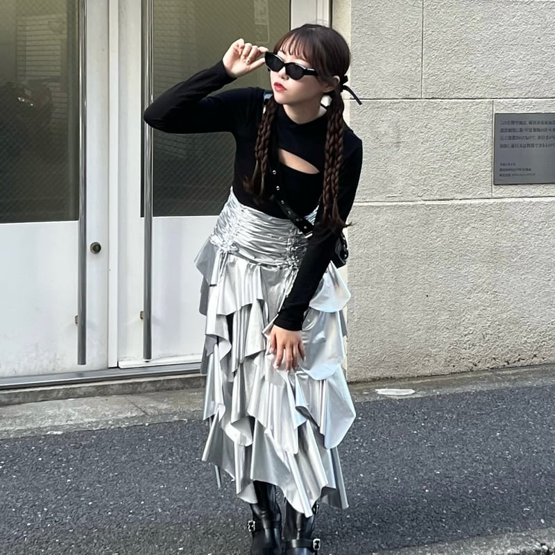 Treat Ürself drawstring ribbon skirt