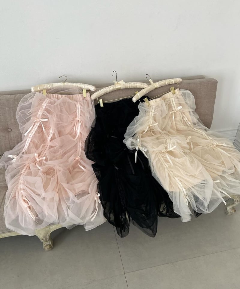 Ballerina” drawstring ribbon skirt (pink) | Tr Ballerina” drawstring ribbon skirt (pink) | Tr