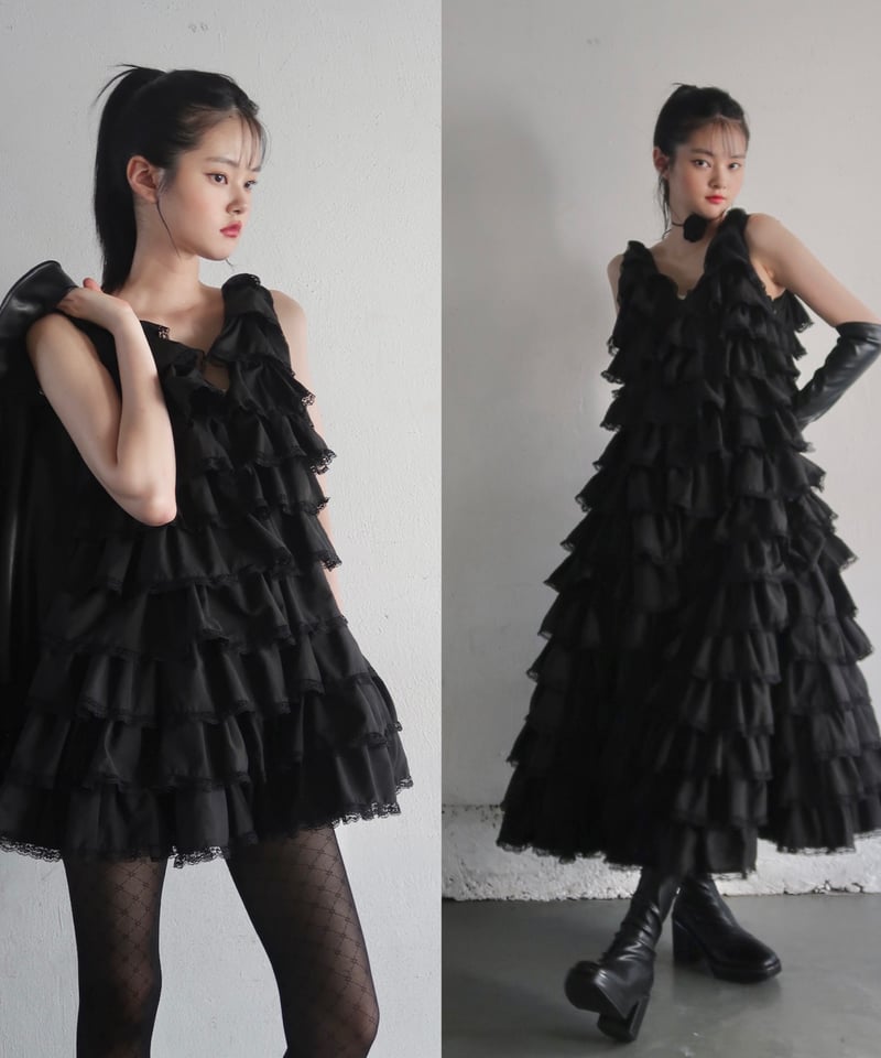 angel wings long dress (black) | Treat ürself angel wings long dress (black) | Treat ürself