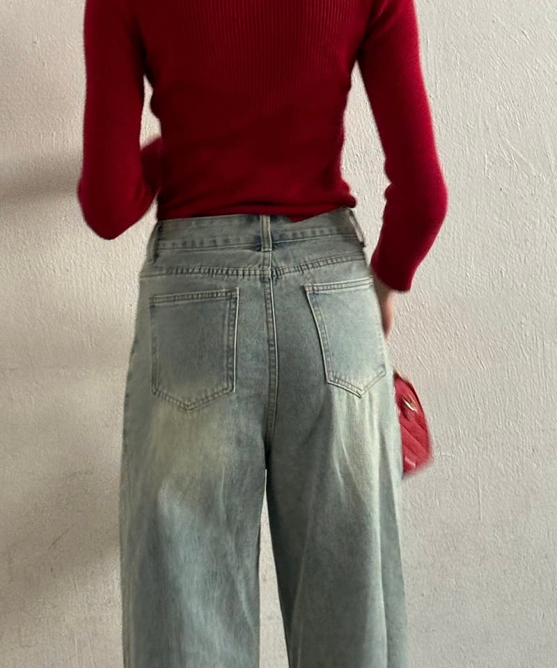 tuck loose denim pants | Treat ürself