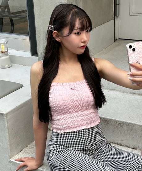 shirring gather petit camisole