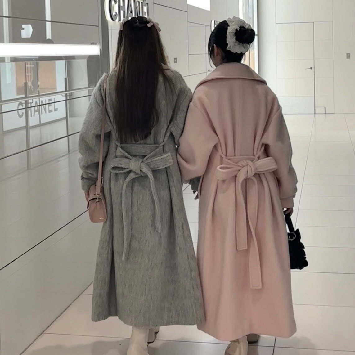 British classical long coat (pink) | Treat ürself