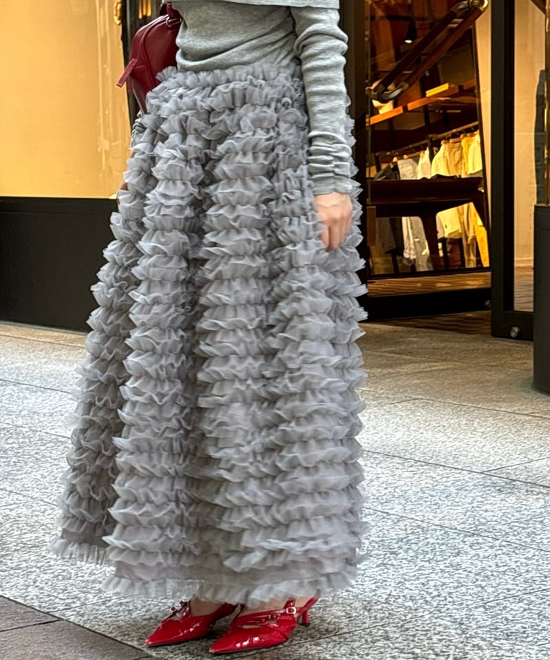 Ballerina” volume tulle long skirt | Treat ürself Ballerina” volume tulle long skirt | Treat ürself