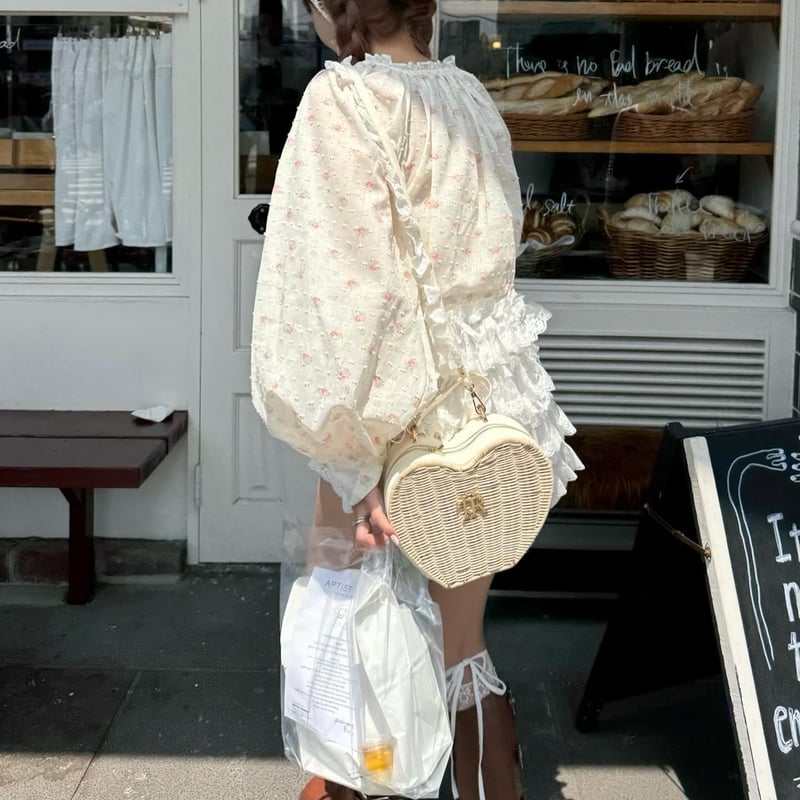 トリートユアセルフ Love summer basket bag トリート❤️treat urself