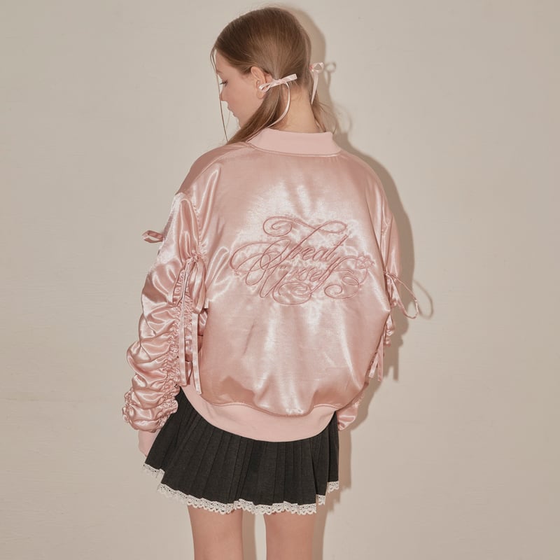 11月中旬〜下旬配送アイテム】Girly ribbon MA-1(pink) | Treat