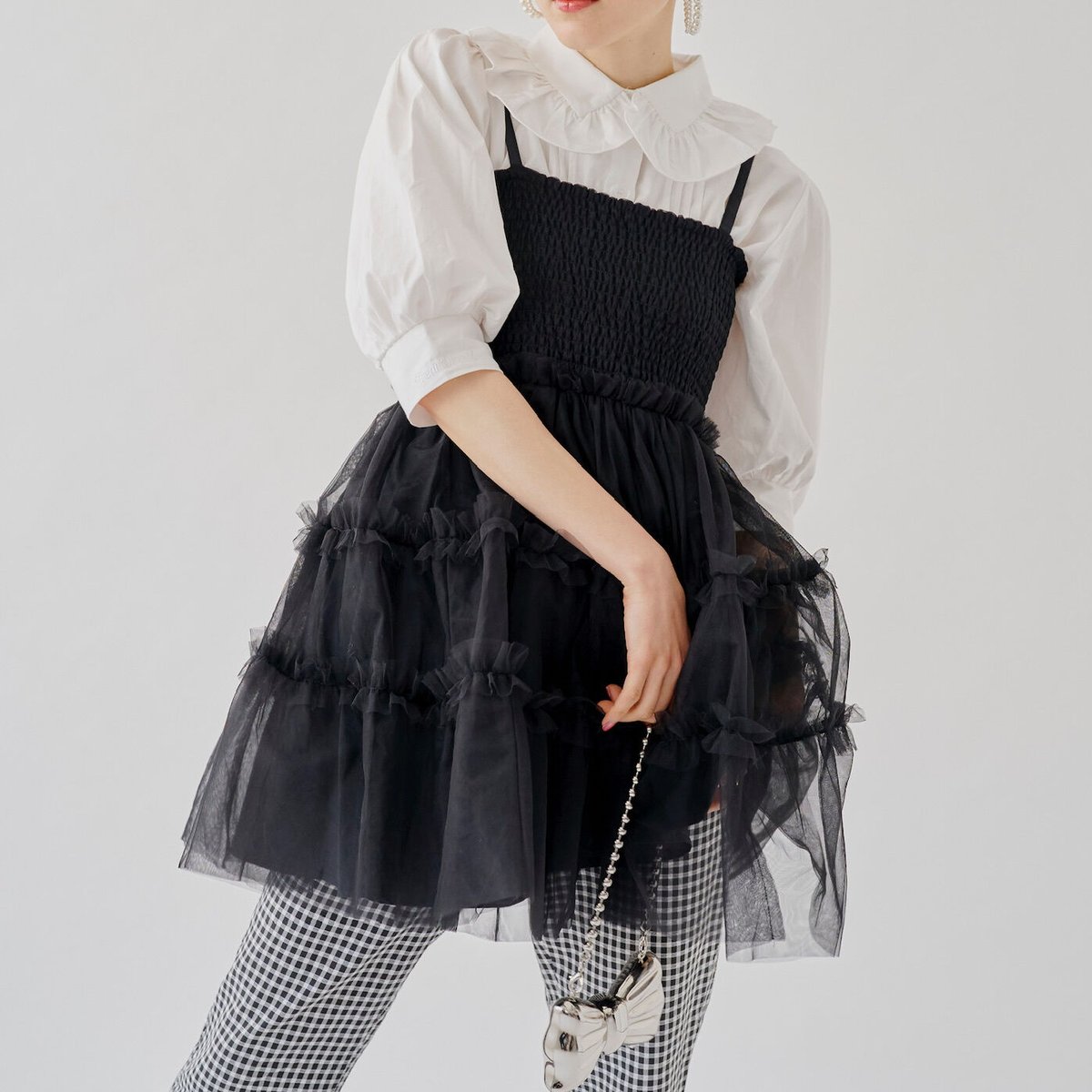 Ballerina tulle mini one-piece (black) | Treat 