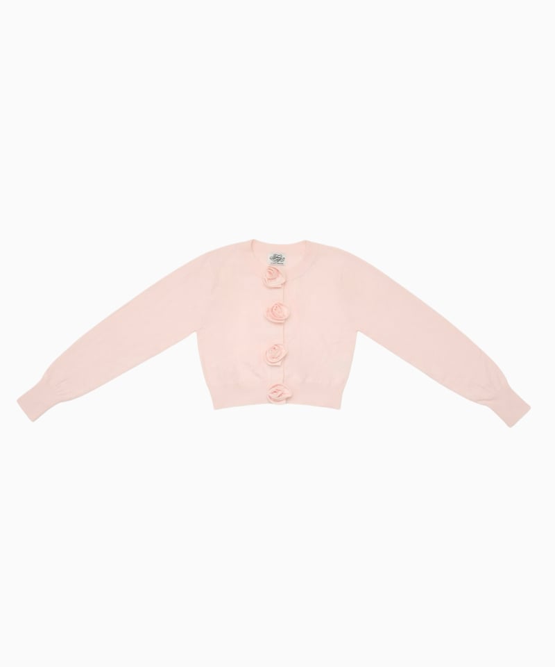 treat urself Rose flower motif cardigan