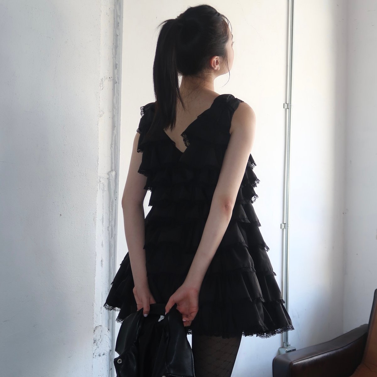 angel wings mini dress (black) | Treat ürself angel wings mini dress (black) | Treat ürself