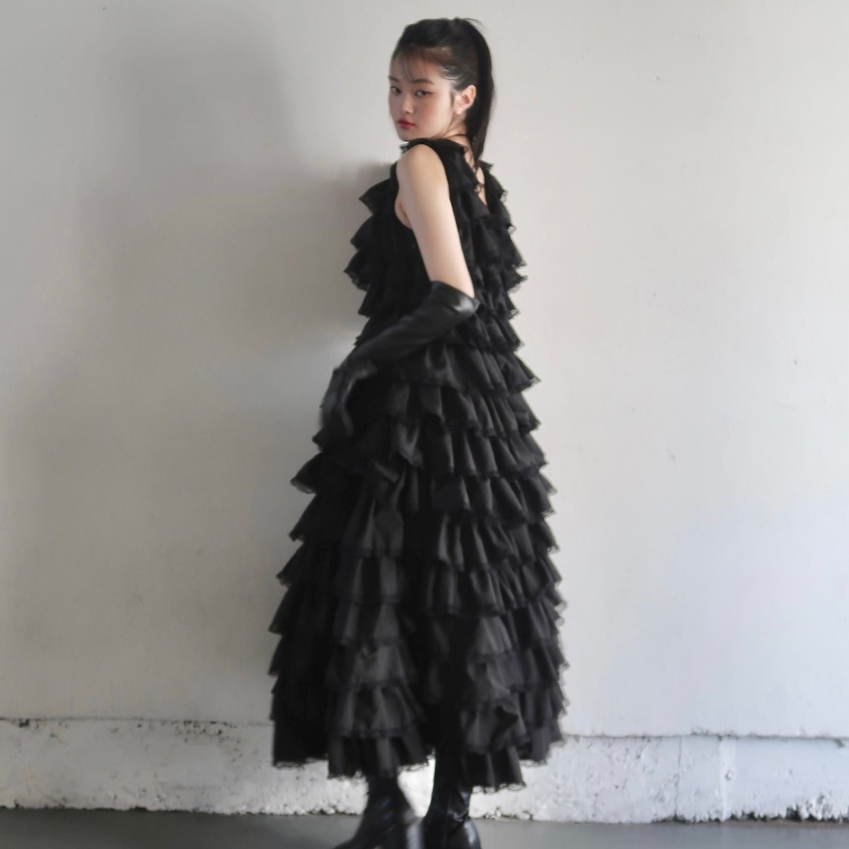 angel wings long dress (black) | Treat ürself angel wings long dress (black) | Treat ürself