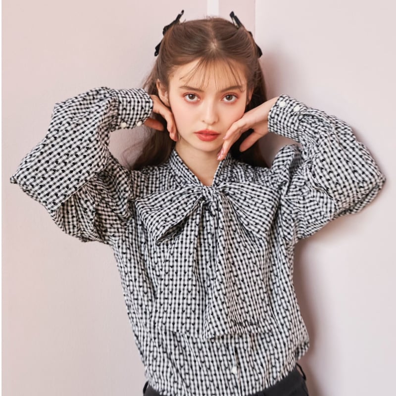 トリートユアセルフHeart full ribbon blouse Treat Ürself - www