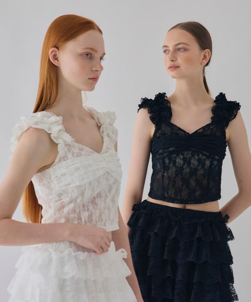 girly lace frill bustier | Treat ürself 