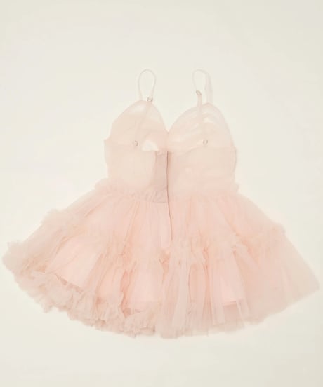 【2月上旬配送】"Ballerina" fairy tulle peplum tops (pink)