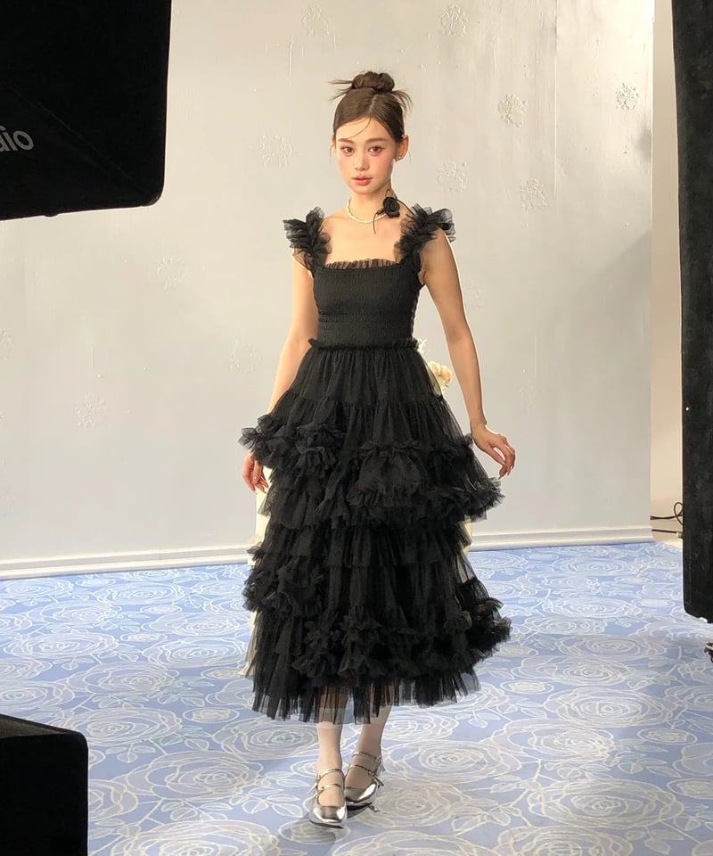 トリートユアセルフ　Ballerina blooming tulle dress Ballerina” blooming tulle dress(pink) – Treat Ürself