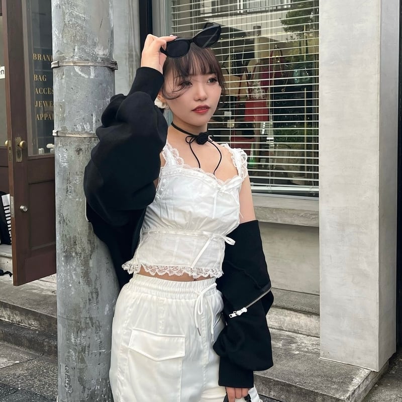treatürself Angel ribbon asymmetry skirt