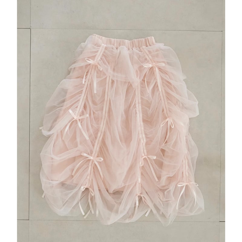 Ballerina” drawstring ribbon skirt (pink) | Tr