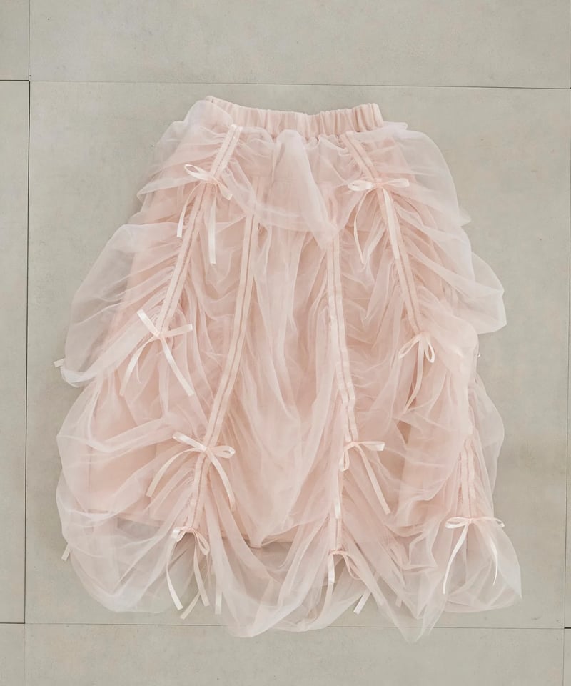 Ballerina” drawstring ribbon skirt (pink) | Tr Ballerina” drawstring ribbon skirt (pink) | Tr