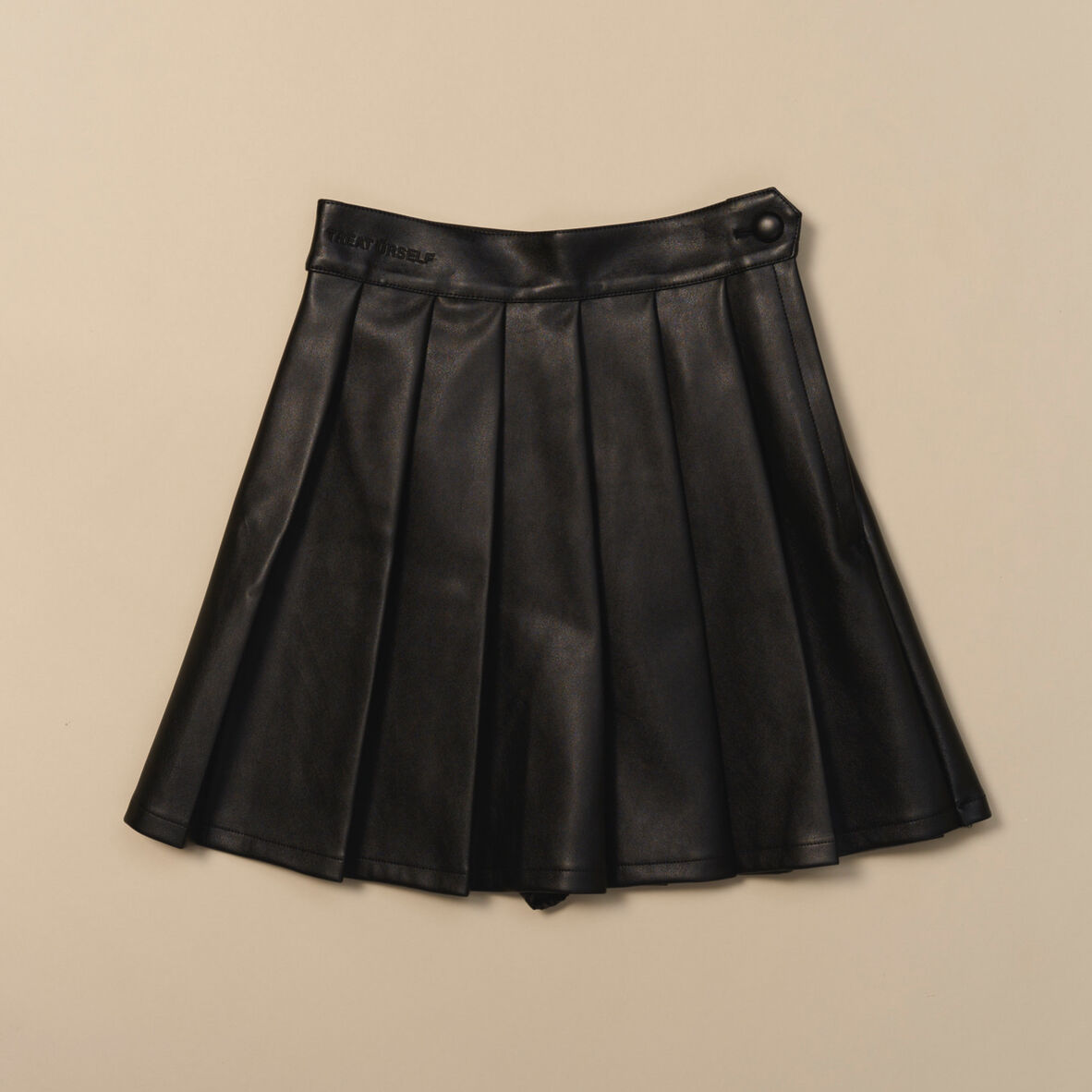 mannish” leather mini skirt | Treat ürself