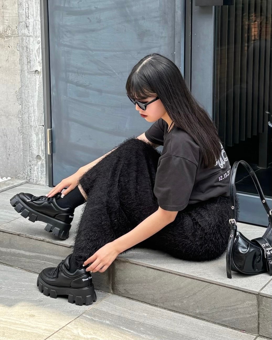 TreatUrself originalribbonpumps 23.0ブラック