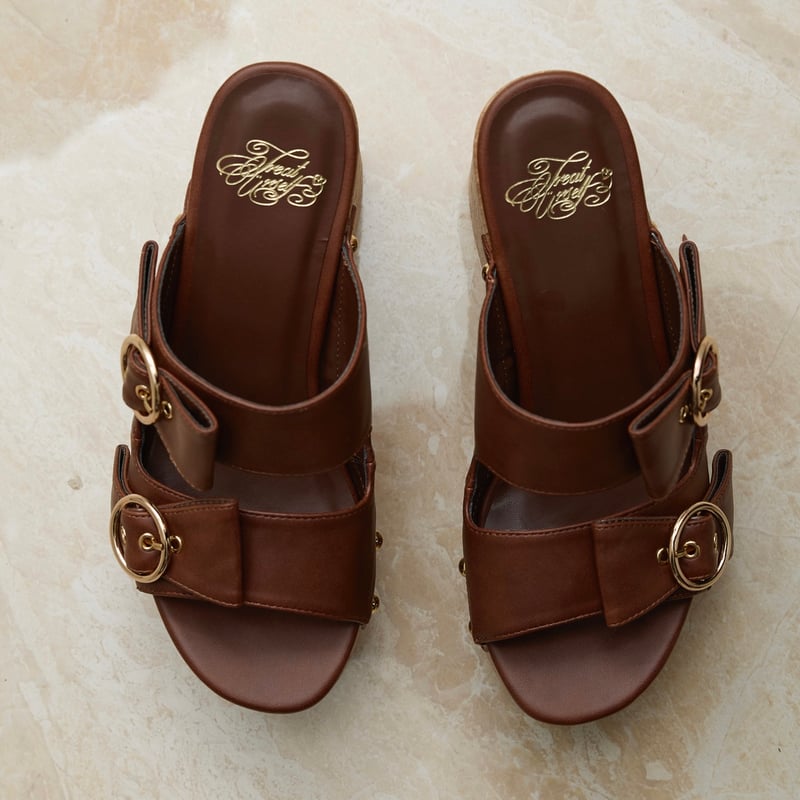 Ribbon wedge sole sandals | Treat ürself