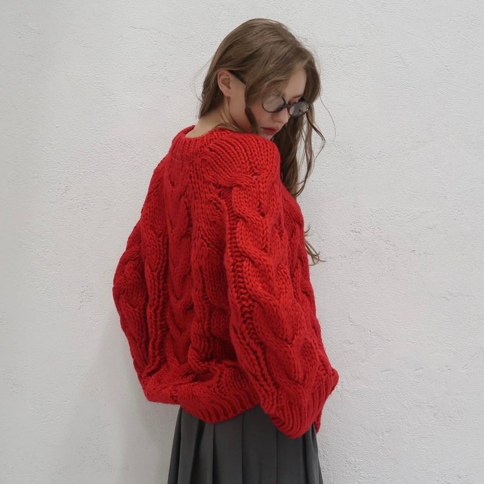 vintage like big cable knit | Treat ürself