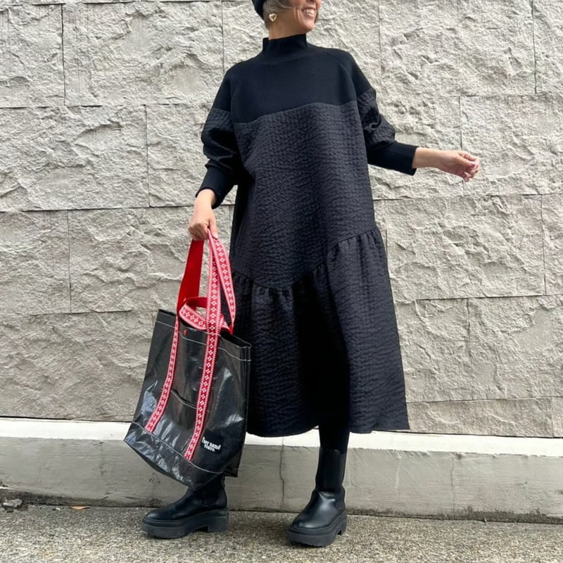 【美品】DECEMBERAY トートバッグ ネイビー/レッド 美品】DECEMBERAY トートバッグ ネイビー/レッド 美品