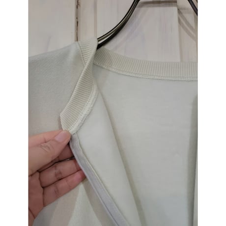 裏起毛ハーフジップスウェット　ライム