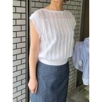 フリンジニット 白ホワイト