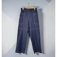 ステッチ`入りカーゴパンツ　ネイビー