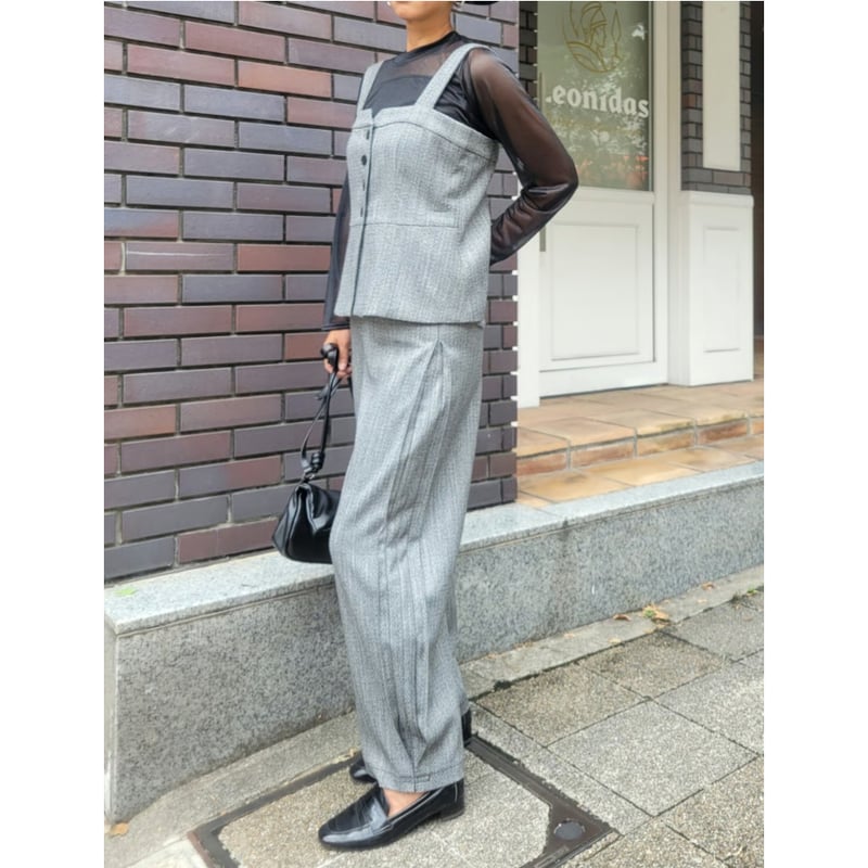 セットアップ可能】ヘンリーボーン柄ビスチェ | Huntress