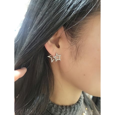 スターピアス　ゴールド　シルバー