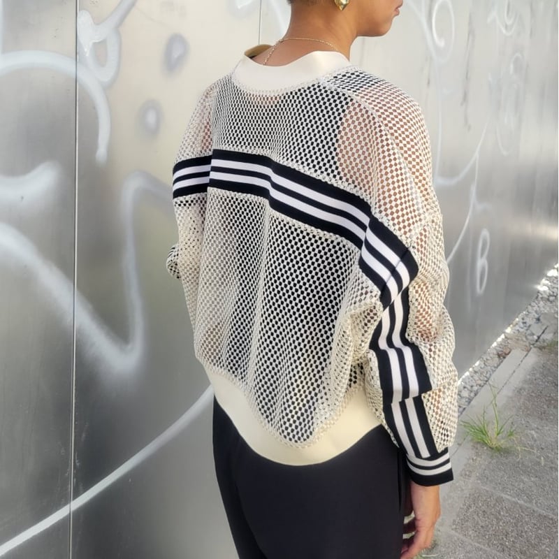 【完売品・未使用】メッシュレイヤースタンドブルゾン 優待価格[RISLEY]ショルダーメッシュブルゾン | KOBUNSHA SELECT