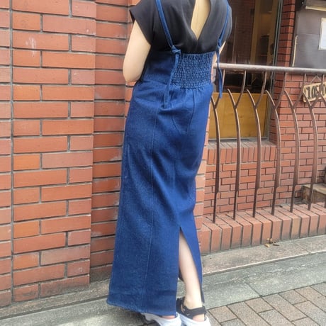 デニムキャミワンピ