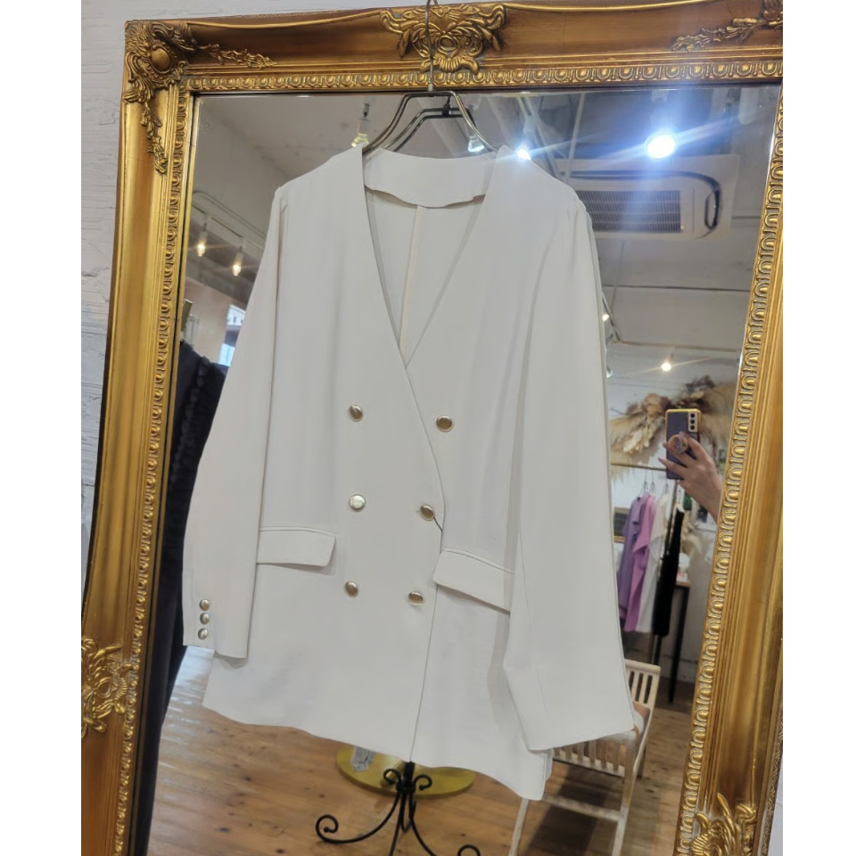 ♡新品タグ付き♡アプワイザー　金釦ジャケット 4ボタンダブルジャケット《CONTROLα》《セットアップ着用可