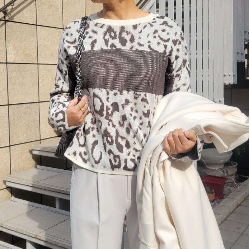 d.i.a. ヒョウ柄 白ニット 見せブラ d.i.a. ヒョウ柄 白ニット 見せブラ 楽天市場】ヒョウ柄