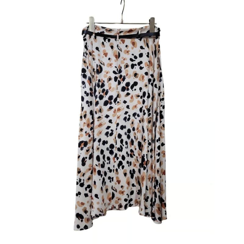ベルト付きヒョウ柄フレアスカート | Huntress