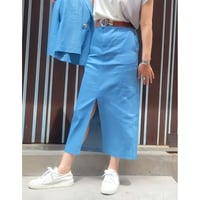 【セットアップ可能】フロントスリットデニムスカート
