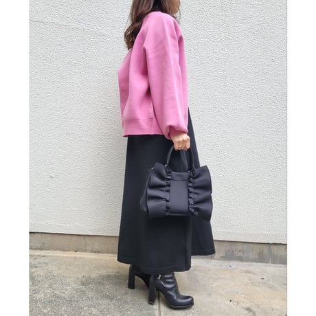 2wayネオプレーンフリルトートバッグ