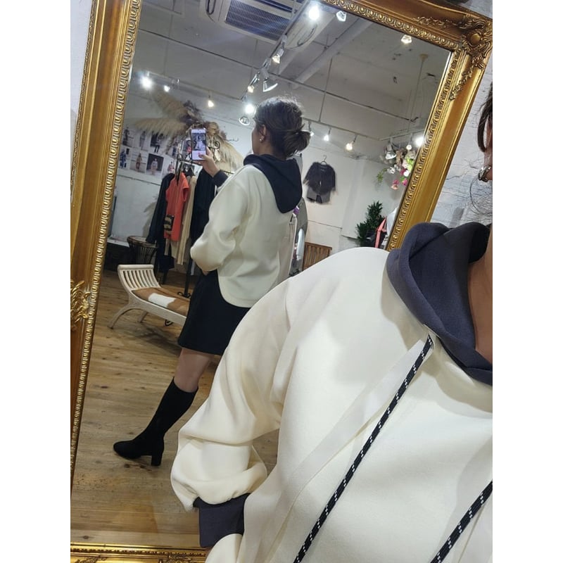 ハイウエストタックショートパンツ 黒ブラック | Huntress