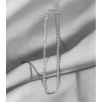 ランダムショートネックレス　シルバー