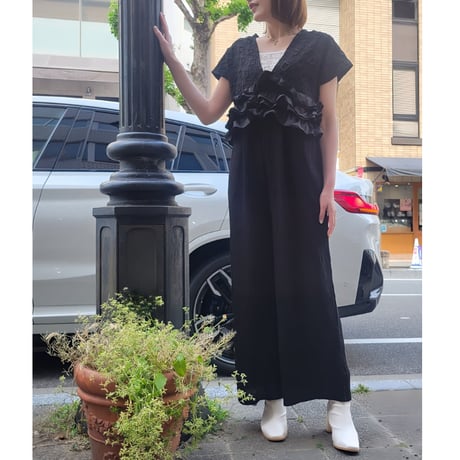 新品❤︎ストレッチクロスコンビネゾン❤︎ブラウン コンビネゾン | STORES