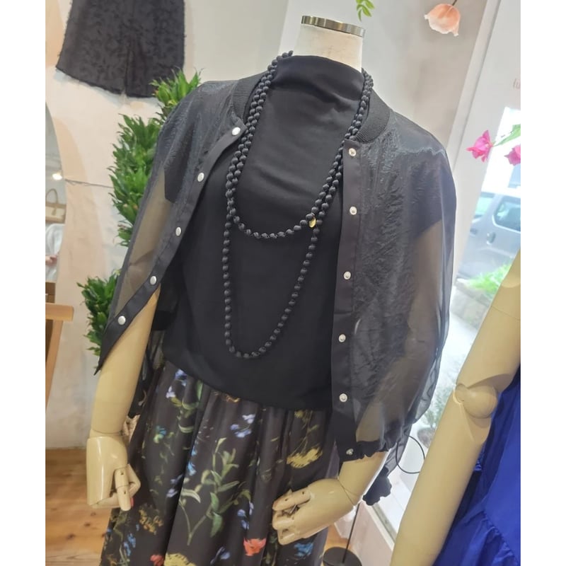 未使用級✨アナイ　24SS　コットンボイルシアーブルゾン　ブラック　34 ANAYI｜コットンボイルシアーブルゾン | Rakuten Fashion(楽天