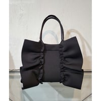 2wayネオプレーンフリルトートバッグ