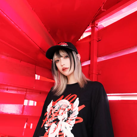 ◀︎BEFORE THE DAWN LS Tee▶︎ BLKxRED