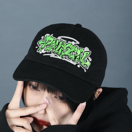 ◀︎GRAFFITI CAP▶︎ BLKxGRN